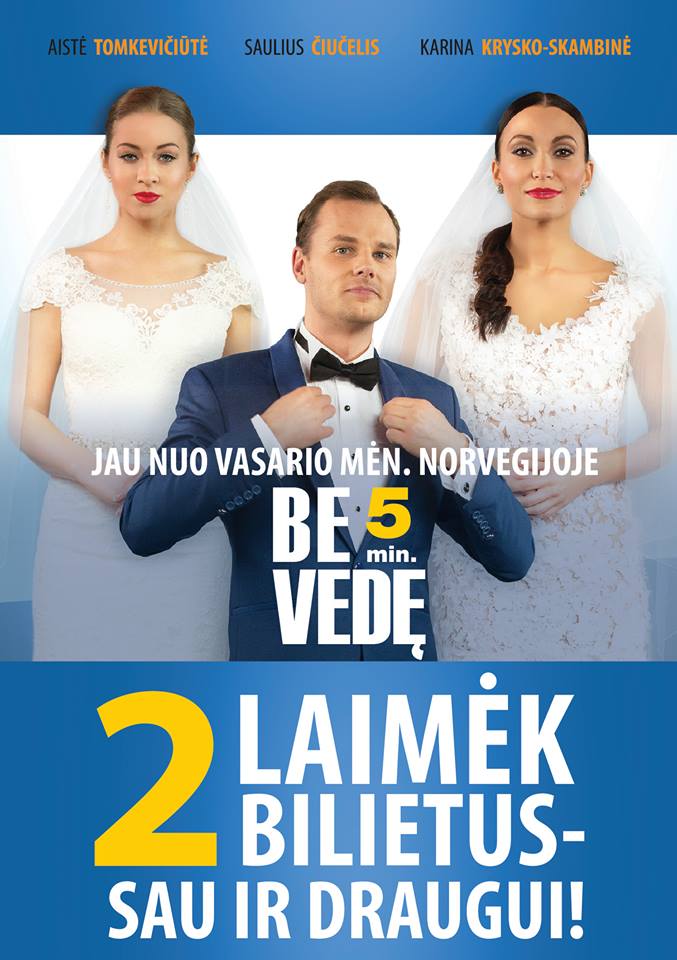 Be 5 min. vedę žiūrėti dabar