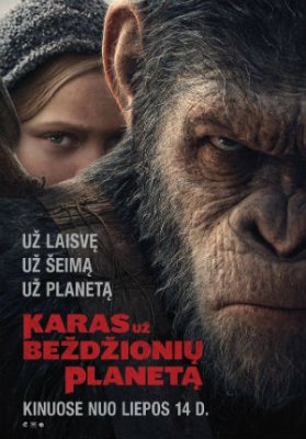 Karas už beždžionių planetą žiūrėti dabar
